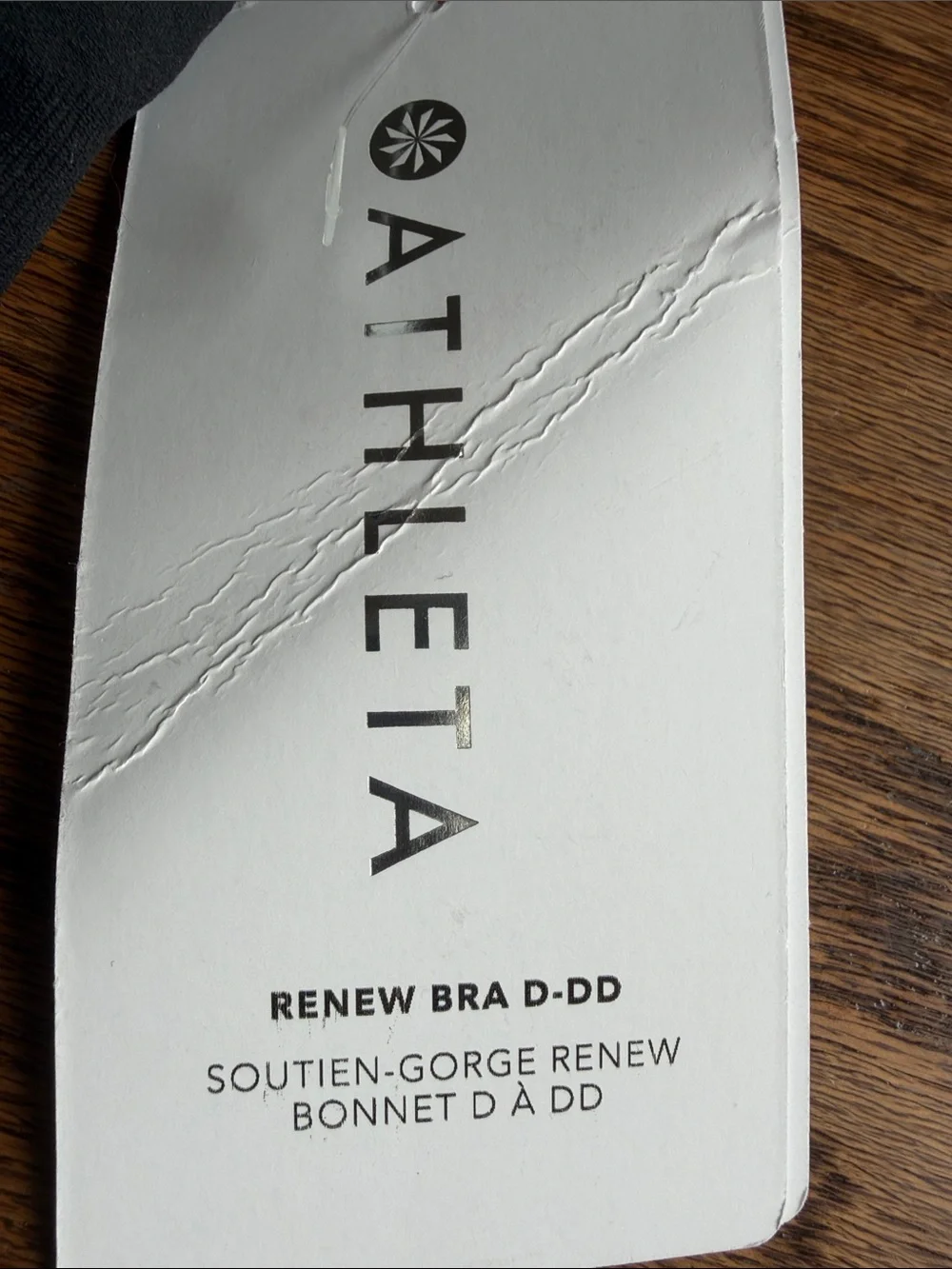 Athleta Black Seamless Light-Support Sports Bra D-DD
